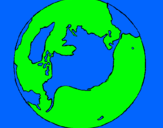 Dibujo Planeta Tierra pintado por mariana_9