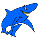 Dibujo Tiburón alegre pintado por vicentin