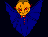 Dibujo Vampiro terrorífico pintado por vampirolindo