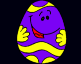 Dibujo Huevo de pascua feliz pintado por LUIYI