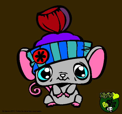 Dibujo Ratoncito Littlest Pet Shop pintado por tatianam