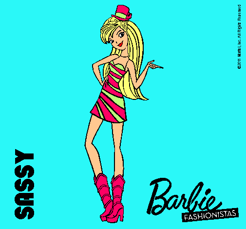 Dibujo Barbie Fashionista 2 pintado por sofiah