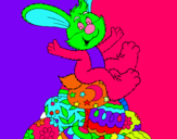 Dibujo Conejo de Pascua pintado por fffffffr