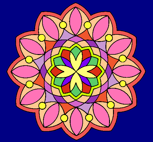 Dibujo Mandala 20 pintado por Coca