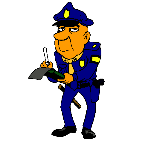 Dibujo Policía haciendo multas pintado por denis_boss