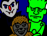 Dibujo Personajes Halloween pintado por rsydelzzxj