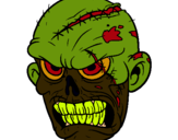 Dibujo Zombie pintado por demonio