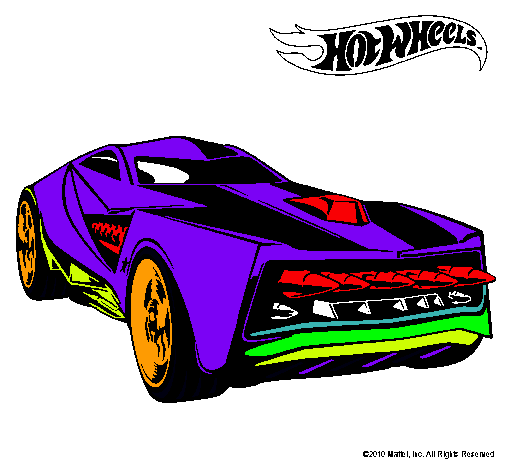 Dibujo Hot Wheels 12 pintado por vic8837