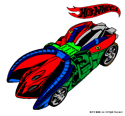 Dibujo Hot Wheels 7 pintado por otoniel