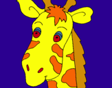 Dibujo Cara de jirafa pintado por kathleenko