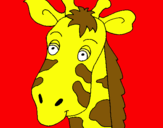 Dibujo Cara de jirafa pintado por sebais111