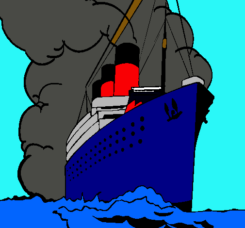 Dibujo Barco de vapor pintado por otoniel