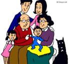 Dibujo Familia pintado por flakito