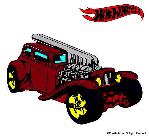 Dibujo Hot Wheels 6 pintado por ixai