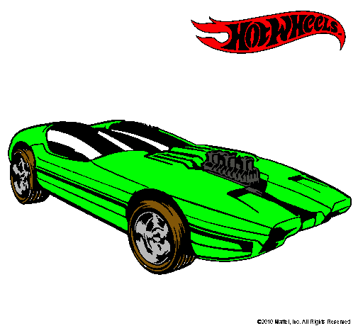 Dibujo Hot Wheels 2 pintado por otoniel