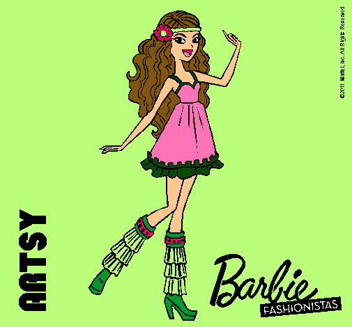 Dibujo Barbie Fashionista 1 pintado por Seletbo