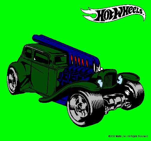 Dibujo Hot Wheels 6 pintado por lexu