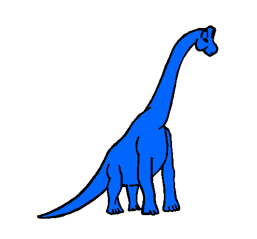 Dibujo Braquiosaurio pintado por samyalba