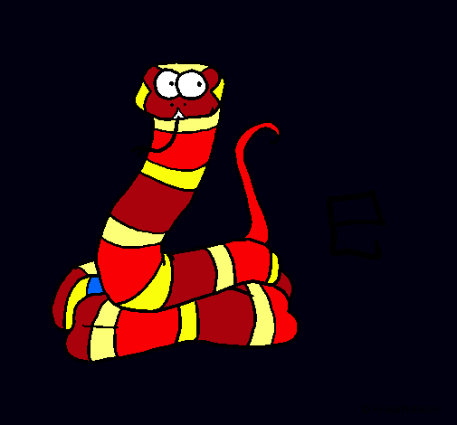 Dibujo Serpiente pintado por matiasni