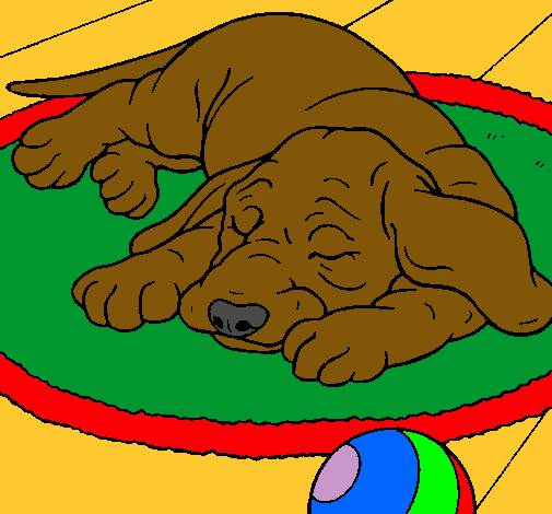 Dibujo Perro durmiendo pintado por matiasdx