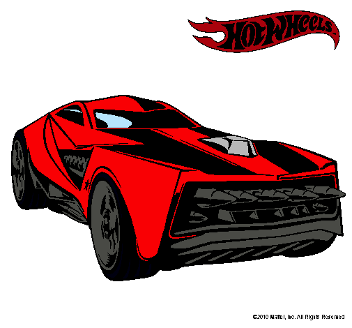 Dibujo Hot Wheels 12 pintado por diegol