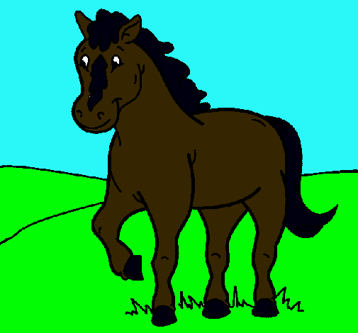 Dibujo Caballo pintado por lcastaing