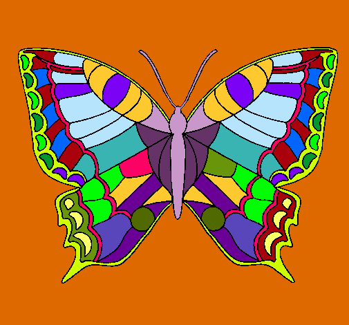 Dibujo Mariposa pintado por supererica