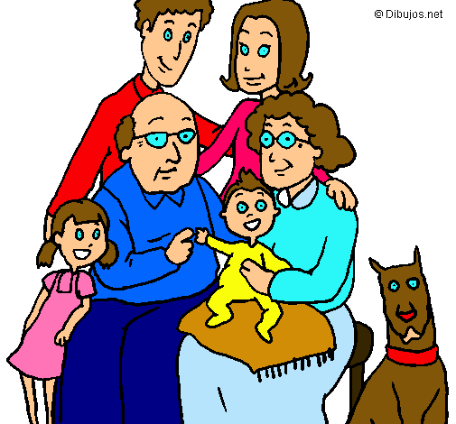 Dibujo Familia pintado por viced