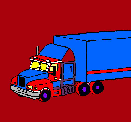 Dibujo Camión tráiler pintado por eduardo51