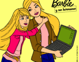 Dibujo El nuevo portátil de Barbie pintado por payolin00