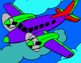 Dibujo Avioneta pintado por oxidopaz_4