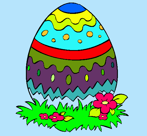 Dibujo Huevo de pascua 2 pintado por JuliaL