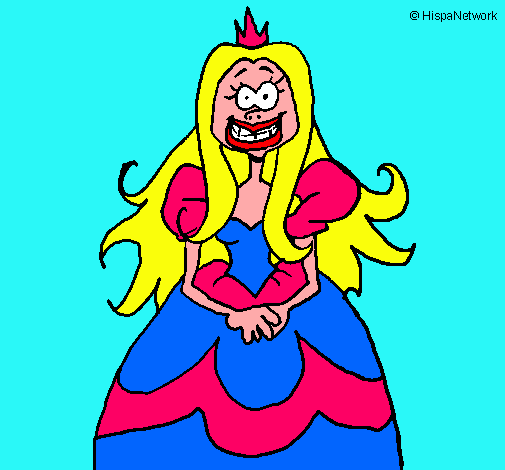 Dibujo Princesa fea pintado por KaroOlaxz 