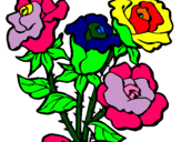 Dibujo Ramo de rosas pintado por DENISITA