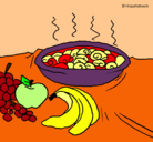 Dibujo Fruta y caracoles a la cazuela pintado por strellhada