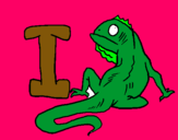 Dibujo Iguana pintado por estherizate