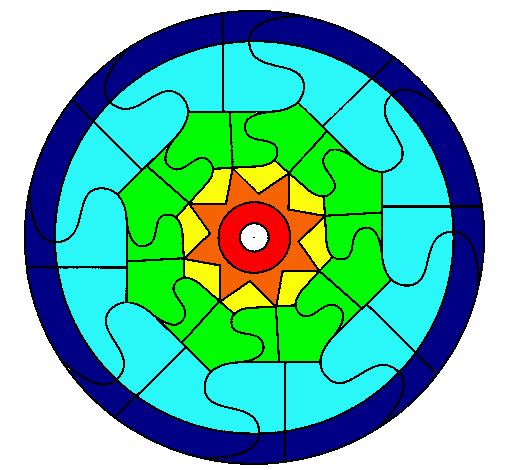 Dibujo Mandala 31 pintado por Julii