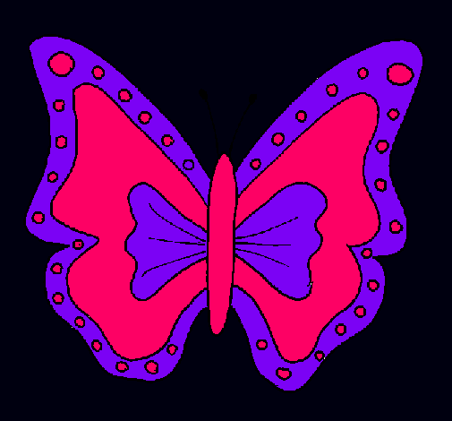 Dibujo Mariposa pintado por kamilitax2