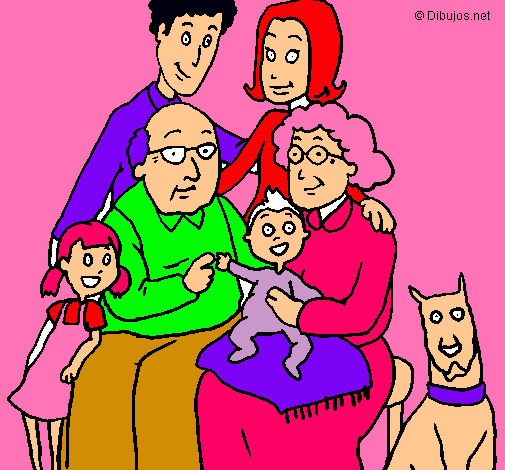 Dibujo Familia pintado por rivaka