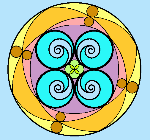 Dibujo Mandala 5 pintado por draculaur
