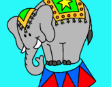 Dibujo Elefante actuando pintado por chioo