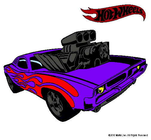 Dibujo Hot Wheels 11 pintado por diegol