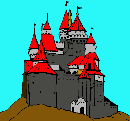 Dibujo Castillo medieval pintado por oxidopaz_4