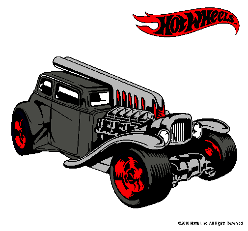 Dibujo Hot Wheels 6 pintado por adhp