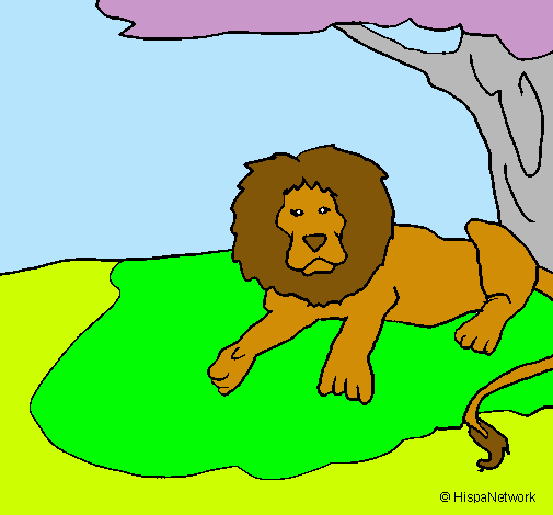 Dibujo Rey león pintado por Wormx2011
