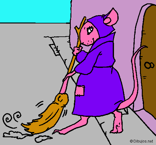 Dibujo La ratita presumida 1 pintado por vhas