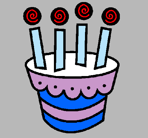 Dibujo Tarta con velas pintado por Wormx2011