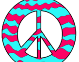Dibujo Símbolo de la paz pintado por vany_12