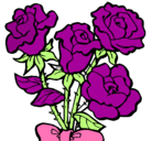 Dibujo Ramo de rosas pintado por mariajo23