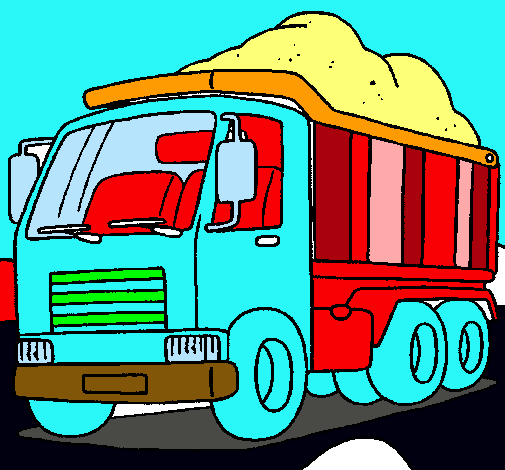 Dibujo Camión de carga pintado por ayullolive